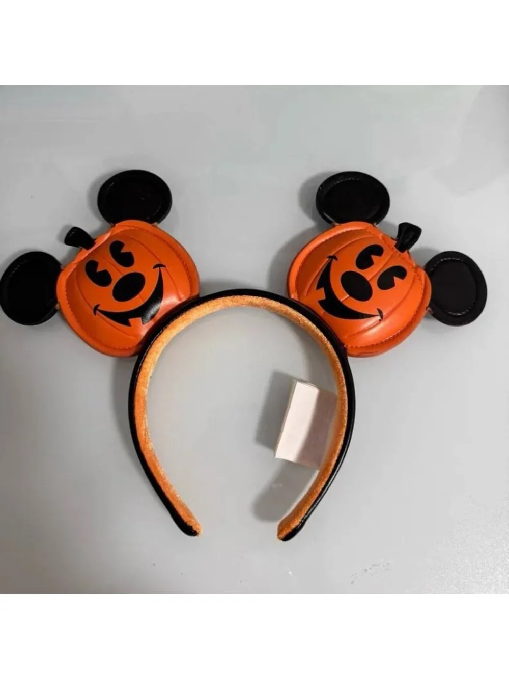 Halloween Pumpkin Jack-o'-Lantern Disney` Parks Mickey Mouse Ears Headband